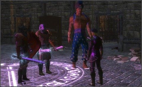 Najpierw musisz zmierzyć się z memfitami i żywiołakami , aby dostać się do trzech skrzyń i zabrać z nich klucze - Pozostałe lokacje (cz.2) | Samarach w Neverwinter Nights 2 Gniew Zehira - Neverwinter Nights 2: Gniew Zehira - poradnik do gry