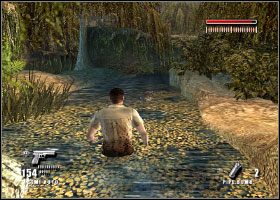 Idąc dalej po drewnianym mostku, spotykamy zbira ze strzelbą , odwróconego do nas plecami - Rozdział 3 | Made Man Prawa Ręka Mafii - Made Man: Prawa Ręka Mafii - poradnik do gry