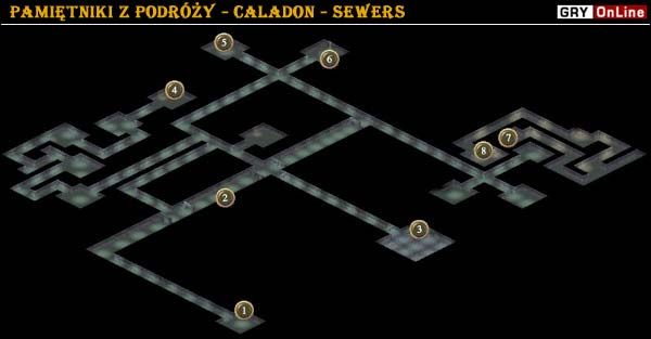 System kanalizacyjny tradycyjnie stanowi doskonałe środowisko naturalne dla wszelkiego rodzaju krwiożerczych kreatur, lecz na osłodę znaleźć tam można, również tradycyjnie, olbrzymie bogactwa i kolekcję broni wszelkiego rodzaju - Caladon - część II | Arcanum Przypowieść o Maszynach i Magyi - Arcanum: Przypowieść o Maszynach i Magyi - poradnik do gry
