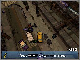 Nasza praca polegać będzie na podwożeniu klientów we wskazane przez nich miejsca - Wyścigi i Nietypowe Zajęcia (cz.1) | Aktywności Dodatkowe GTA Chinatown Wars - Grand Theft Auto: Chinatown Wars - poradnik do gry