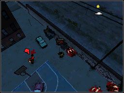 Na miejscu wskazanym przez wujka, po krótkiej rozmowie z jednym z gangsterów- rzucamy się w pościg, połączony z biegiem przez płotki - Misje Główne (cz.1) | Misje Grand Theft Auto Chinatown Wars - Grand Theft Auto: Chinatown Wars - poradnik do gry