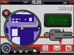 Po dotarciu na teren lotniska, odbijamy otoczoną przez policję karetkę z niejakim Urisem w środku - Misje Główne (cz.2) | Misje Grand Theft Auto Chinatown Wars - Grand Theft Auto: Chinatown Wars - poradnik do gry