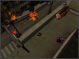 Kierujemy się do kryjówki Koreańczyków, gdzie niszcząc trzy zaparkowane przed budynkiem auta- zwracamy na siebie ich uwagę - Misje Główne (cz.4) | Misje Grand Theft Auto Chinatown Wars - Grand Theft Auto: Chinatown Wars - poradnik do gry