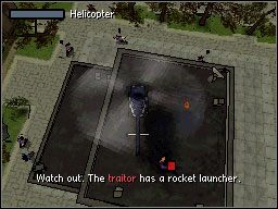 Po dotarciu na miejsce, celnym rzutem koktajlem mołotowa niszczymy cysternę z paliwem - Misje Główne (cz.6) | Misje Grand Theft Auto Chinatown Wars - Grand Theft Auto: Chinatown Wars - poradnik do gry