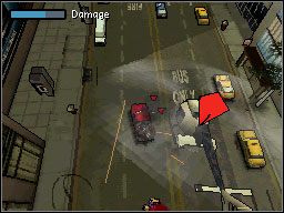 Usadawiamy się na tyłach samochodu Kennyego z działkiem obrotowym i ruszamy na spotkanie Hsina - Misje Główne (cz.9) | Misje Grand Theft Auto Chinatown Wars - Grand Theft Auto: Chinatown Wars - poradnik do gry