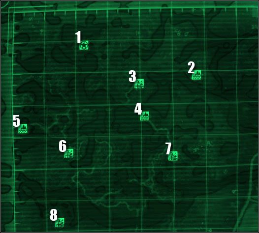 Oznaczenia na mapie - Mapy strefy Point Lookout | Point Lookout | Fallout 3 - Fallout 3 - poradnik do gry