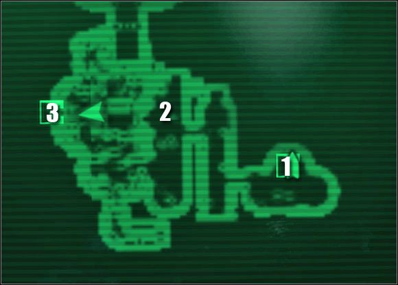 Oznaczenia na mapie: 1 - przejście do: Rdzeń inżynieryjny - Główne questy - QUEST 2 Poboczne lokacje (cz.2) | Mothership Zeta | Fallout 3 - Fallout 3 - poradnik do gry