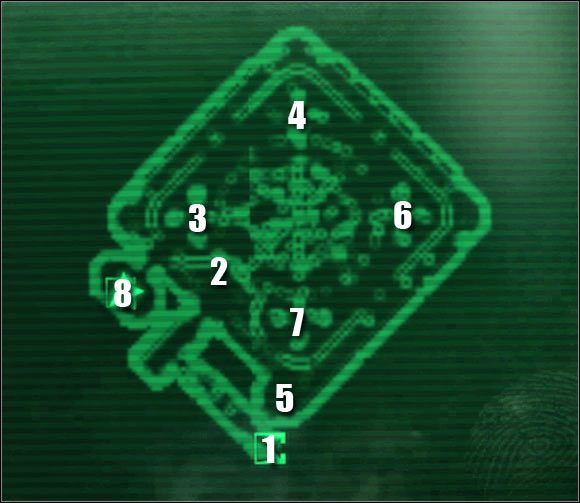 Oznaczenia na mapie: 1 - przejście do: Hub Promienia Śmierci - Główne questy - QUEST 3 (cz.6) | Mothership Zeta | Fallout 3 - Fallout 3 - poradnik do gry