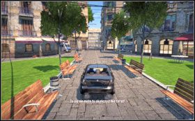 Całą droga przed Tobą okaże się zablokowana, musisz wjechać w alejkę - Frantic | Fabuła | Wheelman - Wheelman - poradnik do gry