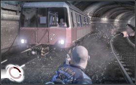 Jedź po torach, jedynymi przeszkodami, na które natrafisz to pociągi nadjeżdżające z przeciwka oraz pozostali członkowie gangu - Kostka przeznaczenia | Fabuła | Wheelman - Wheelman - poradnik do gry