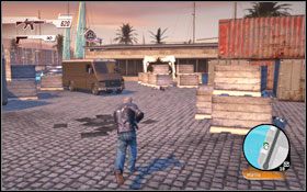 Już na wstępie zostaniesz przywitany blokadą drogową #1 , która to jednak nie powinna stanowić problemu - Równowaga sił - Ruszaj się | Fabuła | Wheelman - Wheelman - poradnik do gry