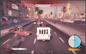 Czym prędzej wsiądź do któregokolwiek pojazdu - najlepiej dość wytrzymałego, choć i tak będziesz musiał zmieniać go dość często - i rusz w pościg za przywódcą gangu - Równowaga sił - Walka z Lantos | Fabuła | Wheelman - Wheelman - poradnik do gry