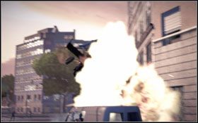 Nie zapominaj także o przyspieszeniu , które przyda Ci się by dogonić Stavo - Równowaga sił - Walka z Chulos | Fabuła | Wheelman - Wheelman - poradnik do gry