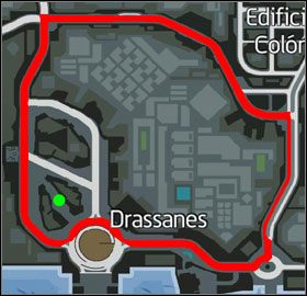 Trasa pojazdu oraz lokalizacja garażu. - Na zamówienie (1-5) | Misje poboczne | Wheelman - Wheelman - poradnik do gry