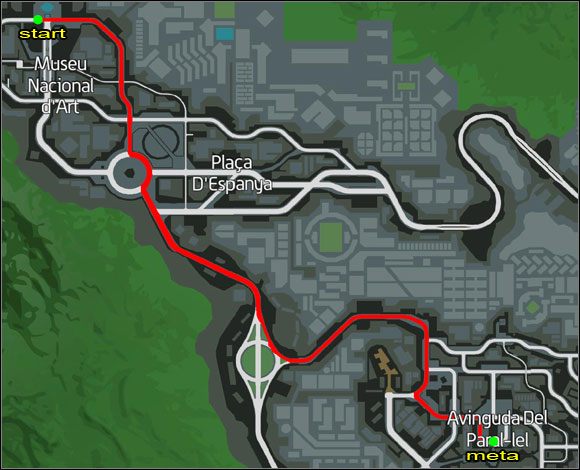 Proponowana trasa. - Taksówka (1-5) | Misje poboczne | Wheelman - Wheelman - poradnik do gry