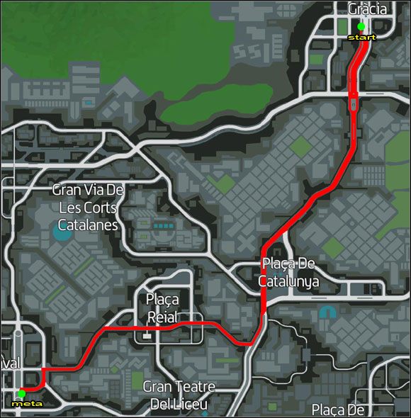 Proponowana trasa. - Taksówka (6-10) | Misje poboczne | Wheelman - Wheelman - poradnik do gry