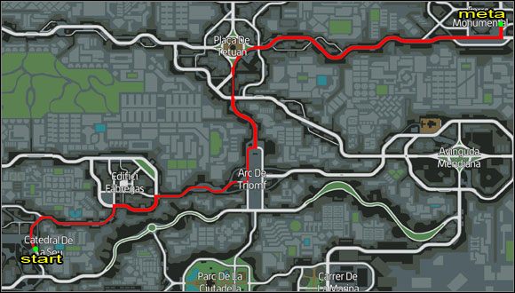 Proponowana trasa. - Taksówka (6-10) | Misje poboczne | Wheelman - Wheelman - poradnik do gry