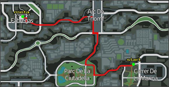 Proponowana trasa. - Taksówka (11-15) | Misje poboczne | Wheelman - Wheelman - poradnik do gry