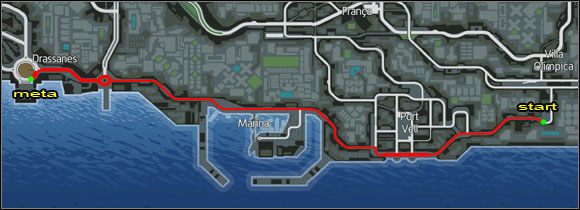 Proponowana trasa. - Taksówka (11-15) | Misje poboczne | Wheelman - Wheelman - poradnik do gry