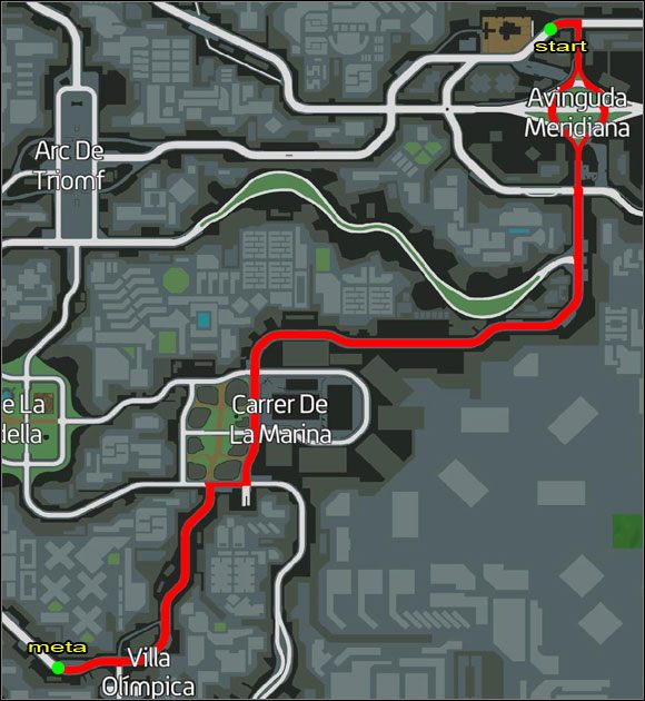 Proponowana trasa. - Taksówka (11-15) | Misje poboczne | Wheelman - Wheelman - poradnik do gry