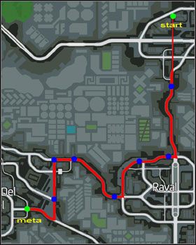 Trasa wyścigu. - Uliczny pojedynek (1-5) | Misje poboczne | Wheelman - Wheelman - poradnik do gry