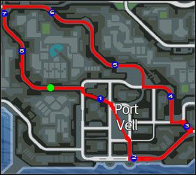 Trasa wyścigu. - Uliczny pojedynek (6-10) | Misje poboczne | Wheelman - Wheelman - poradnik do gry