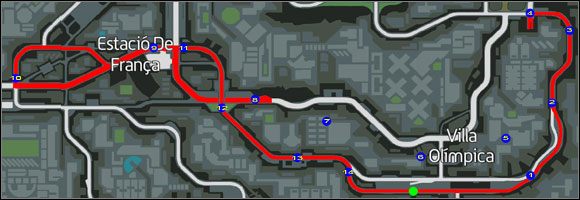 Trasa wyścigu. - Uliczny pojedynek (11-15) | Misje poboczne | Wheelman - Wheelman - poradnik do gry