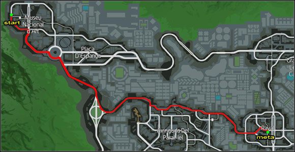 Proponowana trasa. - Ścigany (1-5) | Misje poboczne | Wheelman - Wheelman - poradnik do gry