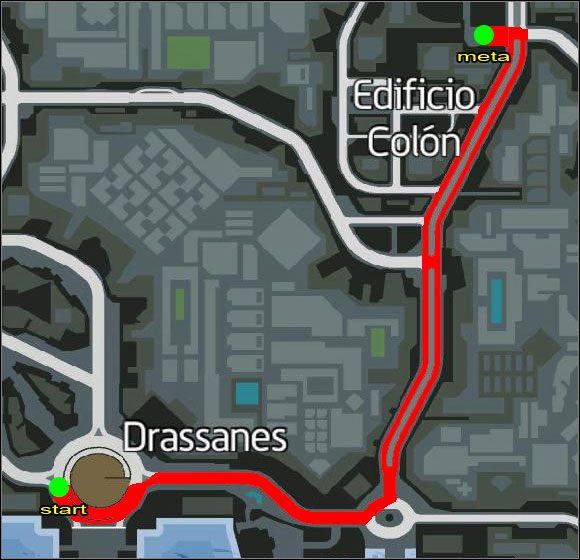 Proponowana trasa. - Ścigany (1-5) | Misje poboczne | Wheelman - Wheelman - poradnik do gry