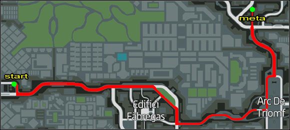 Proponowana trasa. - Ścigany (6-10) | Misje poboczne | Wheelman - Wheelman - poradnik do gry