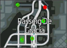 Lokalizacja teczek oraz miejsca zrzutu. - Gorący towar (6-10) | Misje poboczne | Wheelman - Wheelman - poradnik do gry