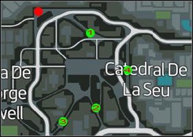 Lokalizacja teczek oraz miejsca zrzutu. - Gorący towar (6-10) | Misje poboczne | Wheelman - Wheelman - poradnik do gry