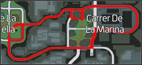 Trasa pojazdu. - Kontrakty (11-15) | Misje poboczne | Wheelman - Wheelman - poradnik do gry