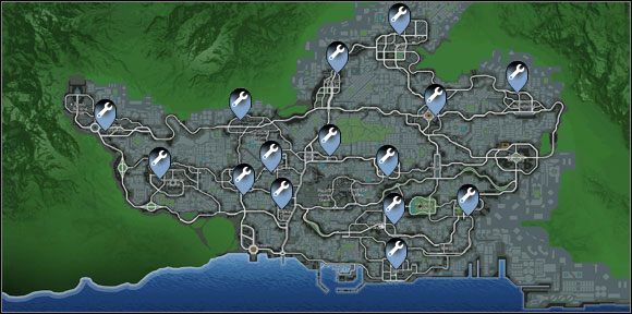 1 - Garaże i Postoje taksówek | Mapy | Wheelman - Wheelman - poradnik do gry