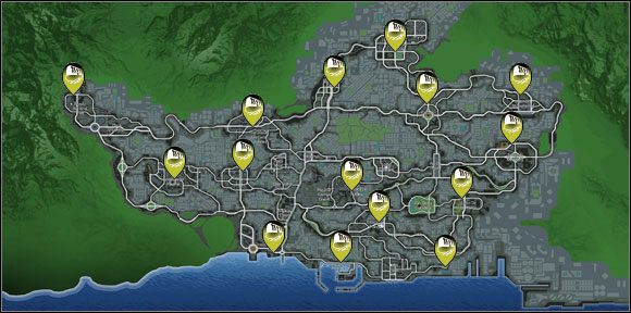 2 - Garaże i Postoje taksówek | Mapy | Wheelman - Wheelman - poradnik do gry