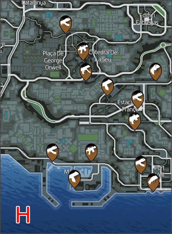 2 - Tajne składy broni (G-H) | Mapy | Wheelman - Wheelman - poradnik do gry