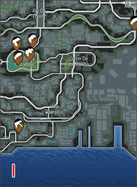 1 - Tajne składy broni (I-J) | Mapy | Wheelman - Wheelman - poradnik do gry