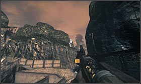 Krok 7: Ruszaj w stronę badanego już wcześniej punktu zaopatrzeniowego - Przegląd arsenału - Wskazówki - Kroniki Riddicka: Assault on Dark Athena - poradnik do gry