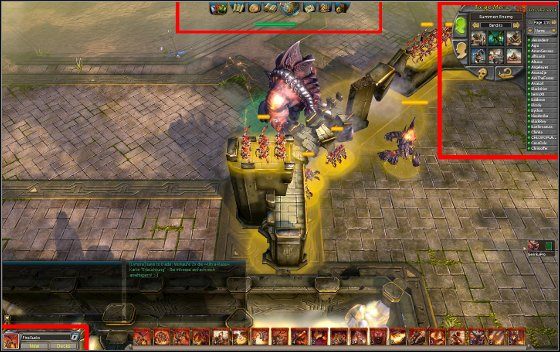 Poniżej opisane są jedynie te elementy, które nie pojawiły się w opisie interfejsu podczas walki - Interfejs w Forge | BattleForge - BattleForge - poradnik do gry