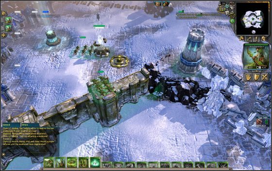 Gdy będzie to możliwe, przywołujesz i posyłasz na dolny mur po lewej stronie jeszcze jedną drużynę Windweavers - [Przykładowy scenariusz] Defending Hope cz.1 | BattleForge - BattleForge - poradnik do gry