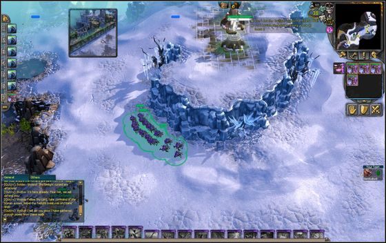 Na początek przywołujesz cztery drużyny łuczników Forsaken i ruszasz nimi w kierunku swego rodzaju mostu, nazwanego tutaj Titans Wall - [Przykładowy scenariusz] The Soultree cz.1 | BattleForge - BattleForge - poradnik do gry