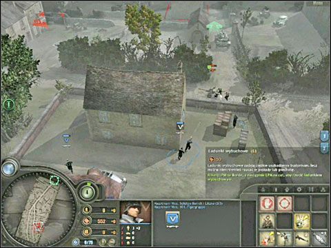 Po drodze zajrzyj do skrzynek z amunicją leżących nieopodal budynku stojącego na skraju wsi - Misja 2 - Odwrót z Vilers-Bocage (cz.1) - As Tygrysów - Company of Heroes: Chwała Bohaterom - poradnik do gry