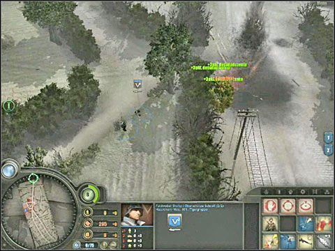 Na sąsiednim polu natkniesz się na umocnione stanowisko karabinu maszynowego i sekcję moździerza - Misja 2 - Odwrót z Vilers-Bocage (cz.2) - As Tygrysów - Company of Heroes: Chwała Bohaterom - poradnik do gry