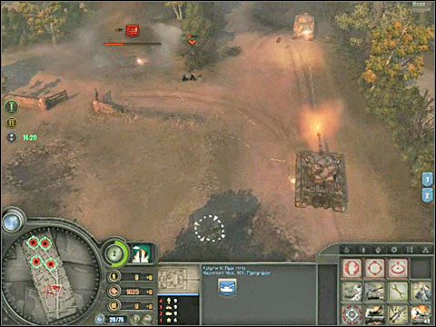 Na planszy rozmieszczone są również umocnione stanowiska (doliczyłem się 3 lub 4) doskonałych brytyjskich 17-funtowych polowych armat ppanc - Misja 3 - Odrodzony as (cz.1) - As Tygrysów - Company of Heroes: Chwała Bohaterom - poradnik do gry