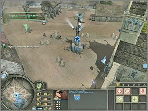 Garnizony te oznaczone są na mapie żółtymi kółeczkami - Misja 1 - Trun - Polowanie na muchy (cz.1) - Bitwa pod Falaise - Company of Heroes: Chwała Bohaterom - poradnik do gry