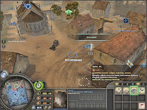 Przed mostem najpewniej stoi już jedna doskonała armata kal - Misja 2 - Oblężone miasto (cz.1) - Bitwa pod Falaise - Company of Heroes: Chwała Bohaterom - poradnik do gry