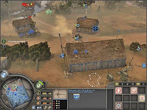 Nieprzyjaciel zajął prawie cały przeciwległy brzeg przejmując tamtejsze garnizony - Misja 2 - Oblężone miasto (cz.2) - Bitwa pod Falaise - Company of Heroes: Chwała Bohaterom - poradnik do gry