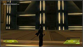 Wbiegnij do środka i kieruj się dokładnie na wprost wejścia - Opis przejścia - część druga - 02 | Advent Rising - Advent Rising - poradnik do gry