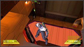 Gdy skończysz, skieruj się w stronę drzwi - uaktywnij panel, by wysunąć przejście - Opis przejścia - część trzecia - 01 | Advent Rising - Advent Rising - poradnik do gry