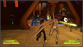 Następnie wyjdź głównymi drzwiami, zniszcz kolejnego przeciwnika - Opis przejścia - część trzecia - 02 | Advent Rising - Advent Rising - poradnik do gry